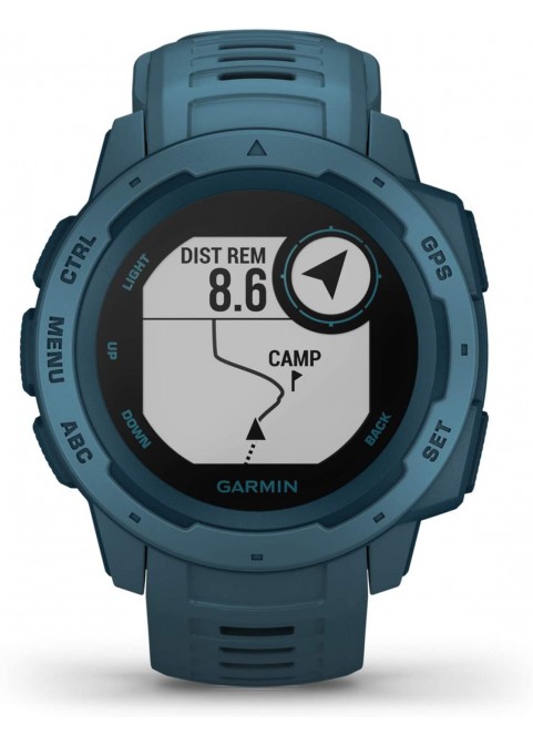 Garmin 010-02064-00 Instinct, Rugged Outdoor Watch with GPS, Features Glonass and Galileo, Heart Rate Monitoring and 3-Axis Compass, Graphite